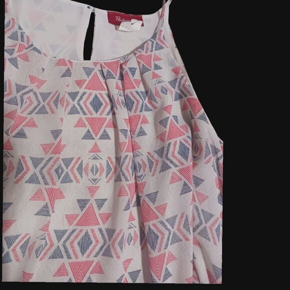 Panhandle Womens Geometric Print Sleeveless Blouse Large - Picture 9 of 9